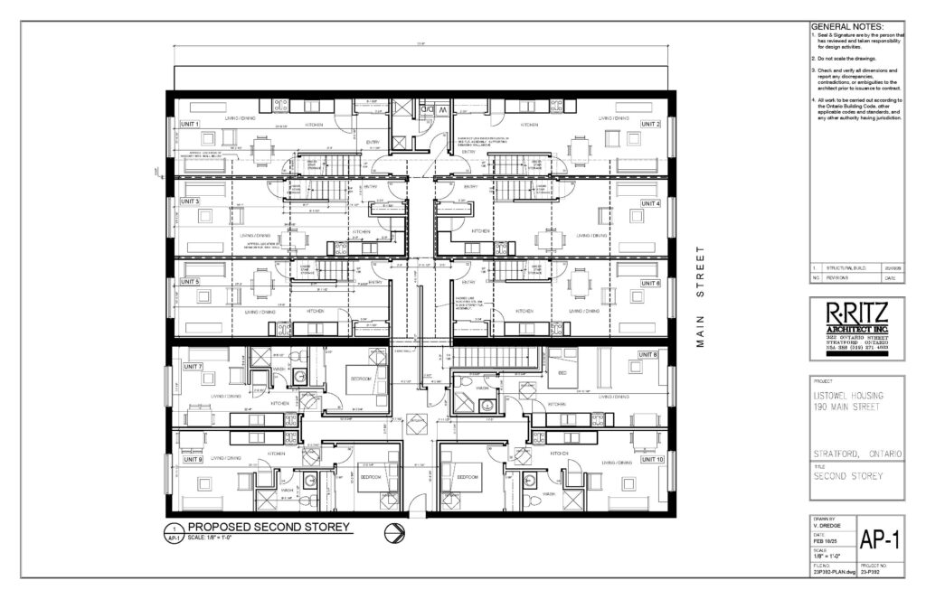 2025 04 11 Music Hall Apartments - Floorplan - 2nd Storey